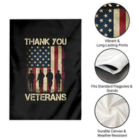 Thank You Veterans Garden Flag Veterans Day Patriotic American Flag - Wonder Print Shop