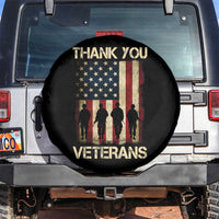 Thank You Veterans Spare Tire Cover Veterans Day Patriotic American Flag - Wonder Print Shop