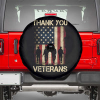 Thank You Veterans Spare Tire Cover Veterans Day Patriotic American Flag - Wonder Print Shop