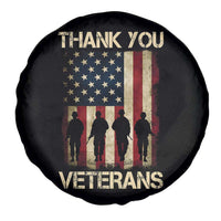 Thank You Veterans Spare Tire Cover Veterans Day Patriotic American Flag - Wonder Print Shop