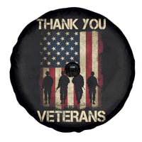 Thank You Veterans Spare Tire Cover Veterans Day Patriotic American Flag - Wonder Print Shop