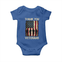 Thank You Veterans Baby Onesie Veterans Day Patriotic American Flag - Wonder Print Shop