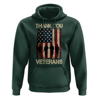 Thank You Veterans Hoodie Veterans Day Patriotic American Flag - Wonder Print Shop