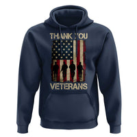 Thank You Veterans Hoodie Veterans Day Patriotic American Flag - Wonder Print Shop