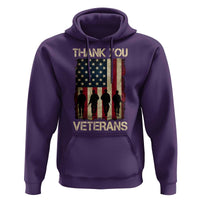 Thank You Veterans Hoodie Veterans Day Patriotic American Flag - Wonder Print Shop