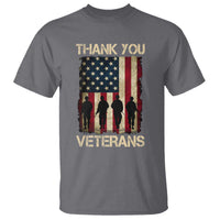 Thank You Veterans T Shirt Veterans Day Patriotic American Flag - Wonder Print Shop