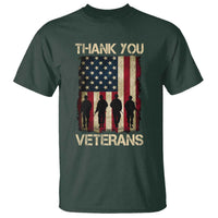 Thank You Veterans T Shirt Veterans Day Patriotic American Flag - Wonder Print Shop