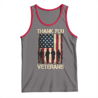 Thank You Veterans Tank Top Veterans Day Patriotic American Flag - Wonder Print Shop