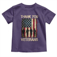 Thank You Veterans Toddler T Shirt Veterans Day Patriotic American Flag - Wonder Print Shop