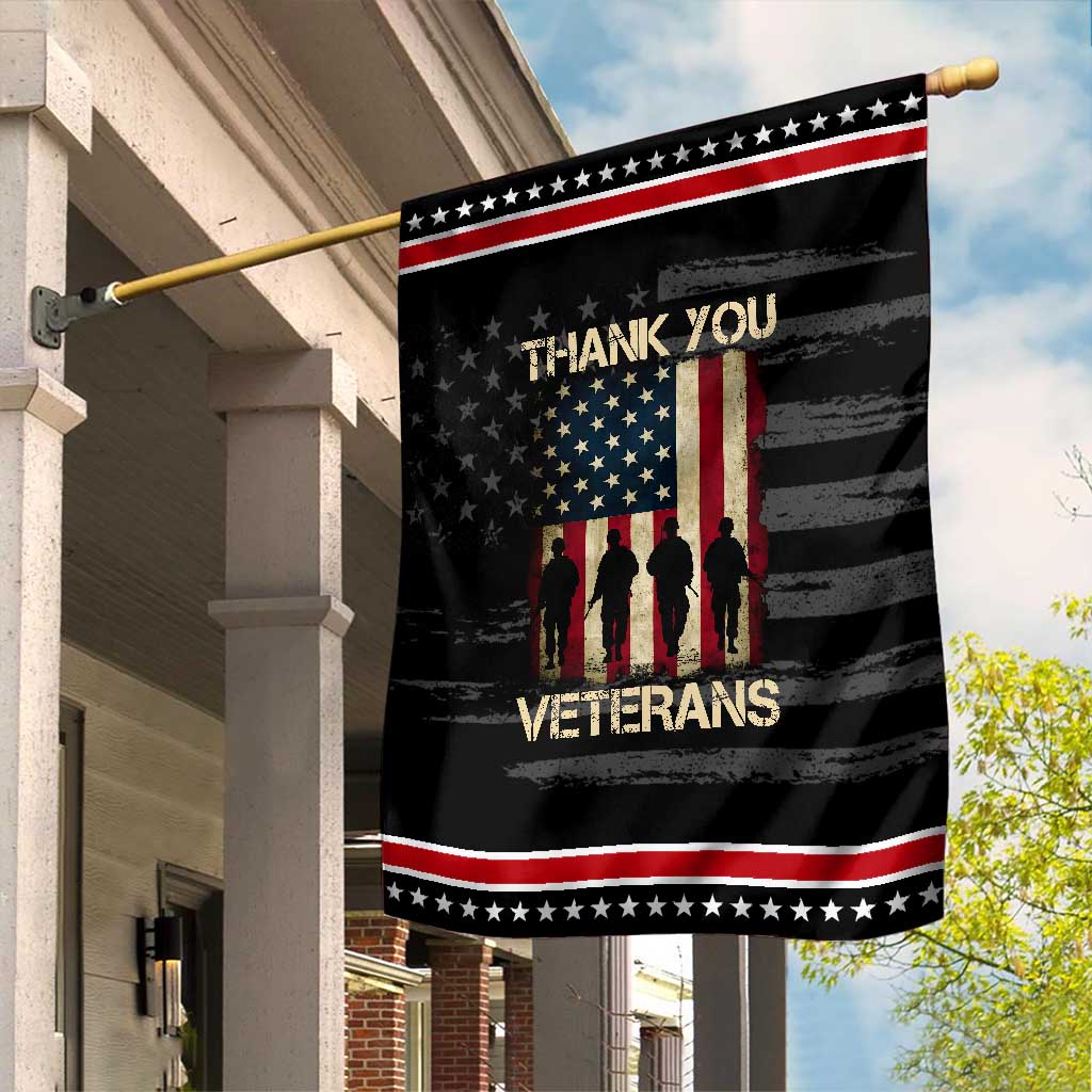 Thank You Veterans Garden Flag Veterans Day Patriotic American Flag
