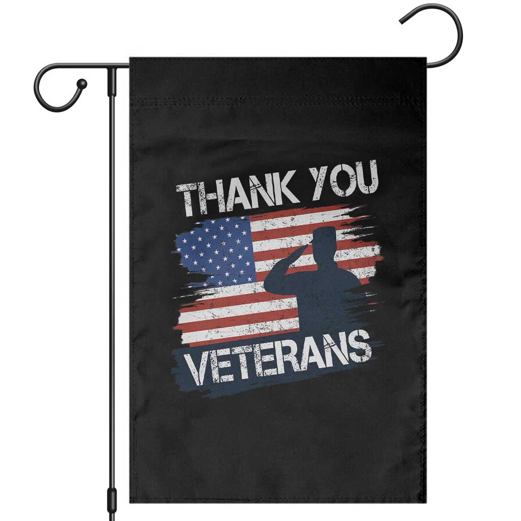 Thank You Veterans Garden Flag Never Forget Veterans Military Appreciation US Flag - Wonder Print Shop
