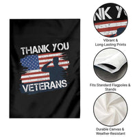 Thank You Veterans Garden Flag Never Forget Veterans Military Appreciation US Flag - Wonder Print Shop