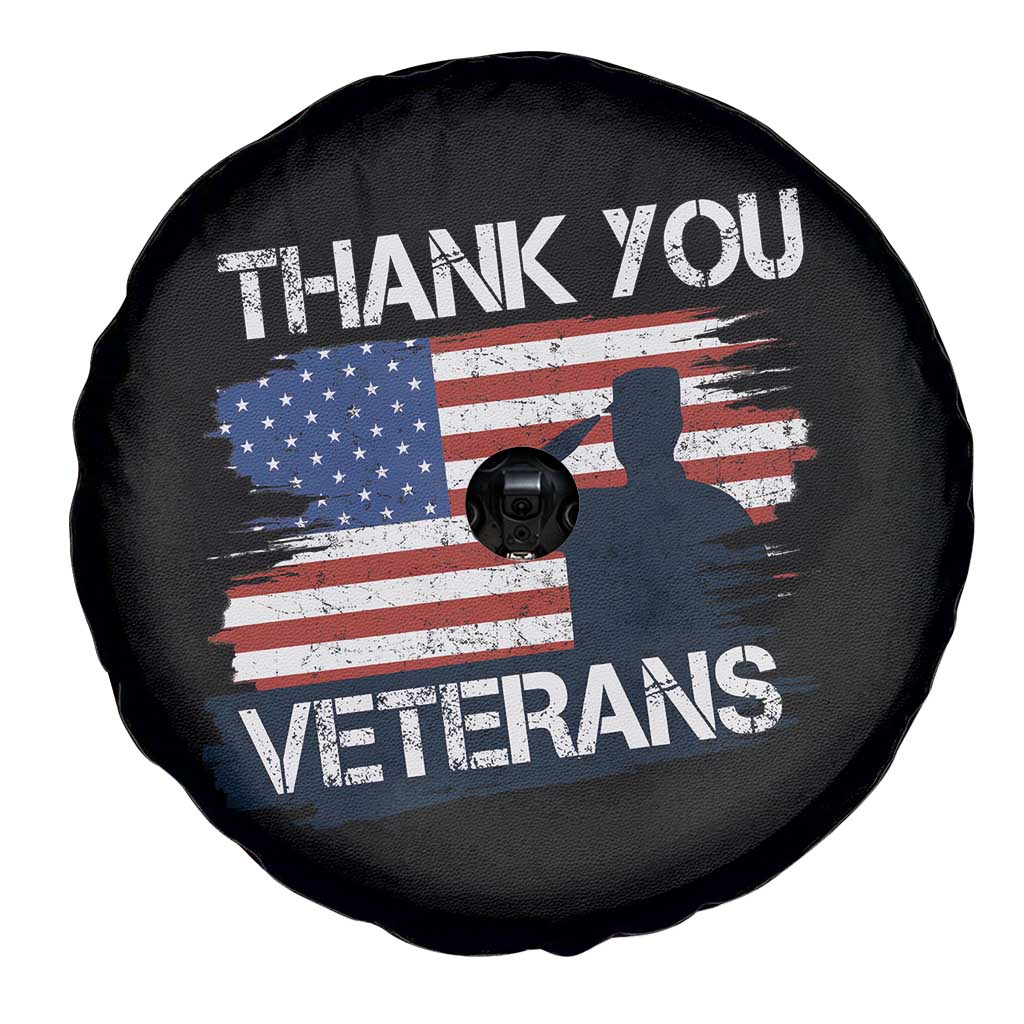 Thank You Veterans Spare Tire Cover Never Forget Veterans Military Appreciation US Flag - Wonder Print Shop