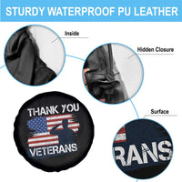 Thank You Veterans Spare Tire Cover Never Forget Veterans Military Appreciation US Flag - Wonder Print Shop