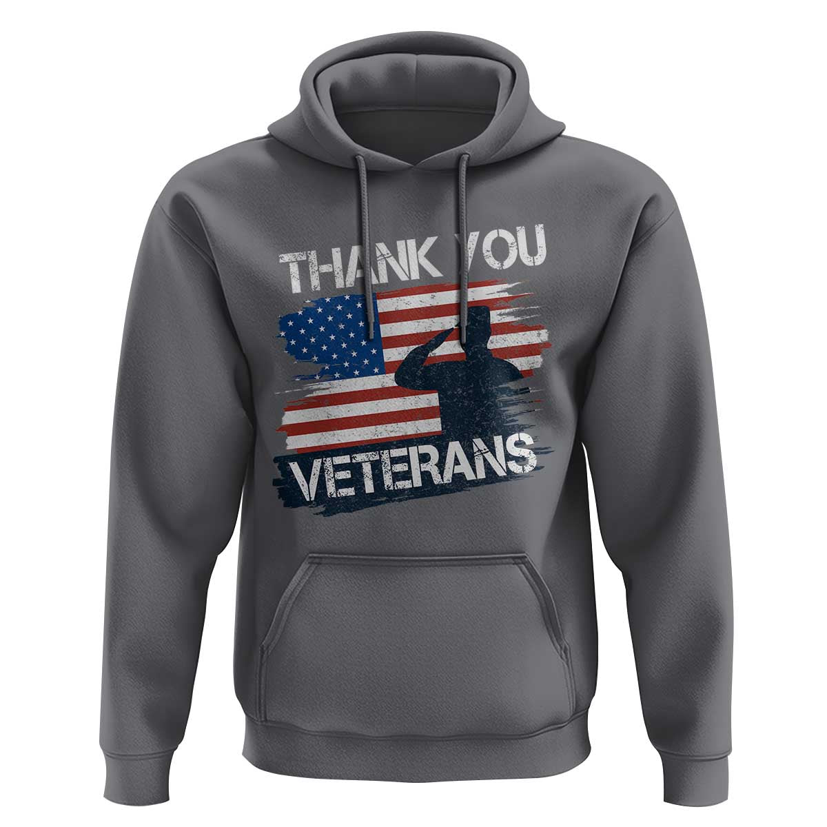 Thank You Veterans Hoodie Never Forget Veterans Military Appreciation US Flag - Wonder Print Shop