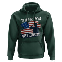 Thank You Veterans Hoodie Never Forget Veterans Military Appreciation US Flag - Wonder Print Shop