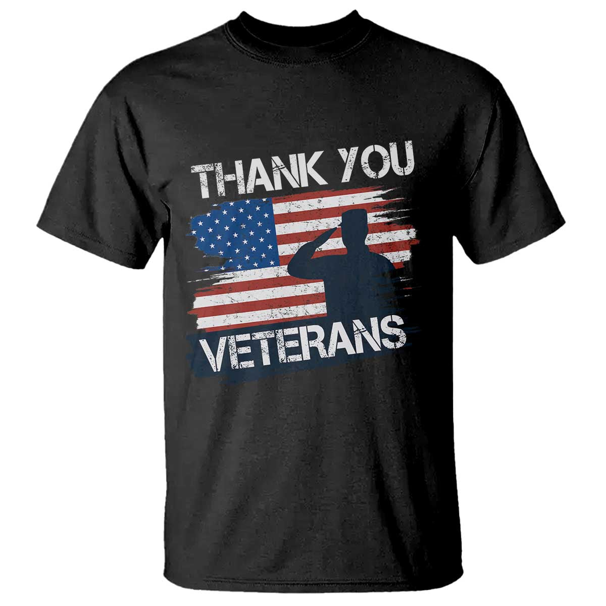 Thank You Veterans T Shirt Never Forget Veterans Military Appreciation US Flag - Wonder Print Shop