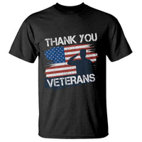 Thank You Veterans T Shirt Never Forget Veterans Military Appreciation US Flag - Wonder Print Shop