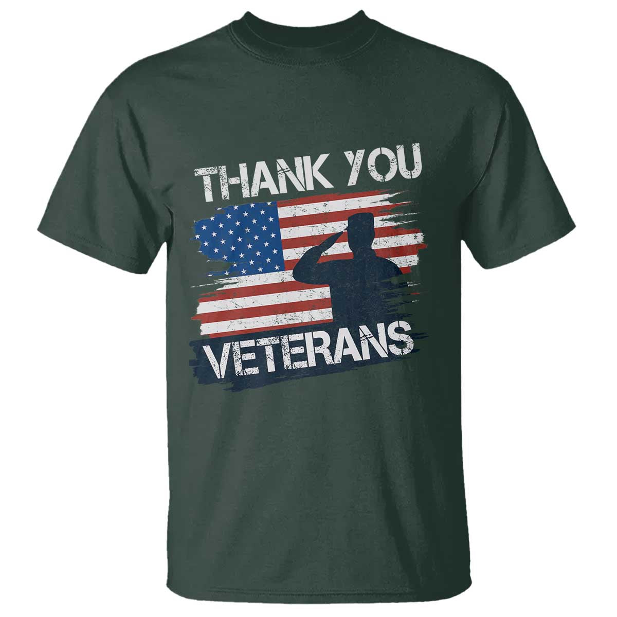 Thank You Veterans T Shirt Never Forget Veterans Military Appreciation US Flag - Wonder Print Shop