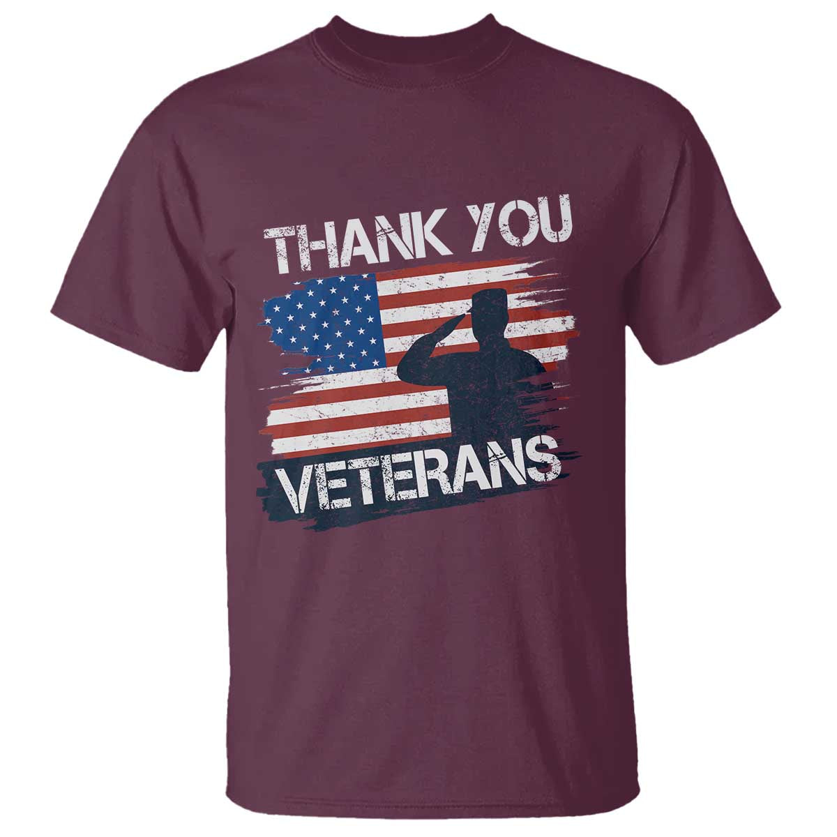 Thank You Veterans T Shirt Never Forget Veterans Military Appreciation US Flag - Wonder Print Shop