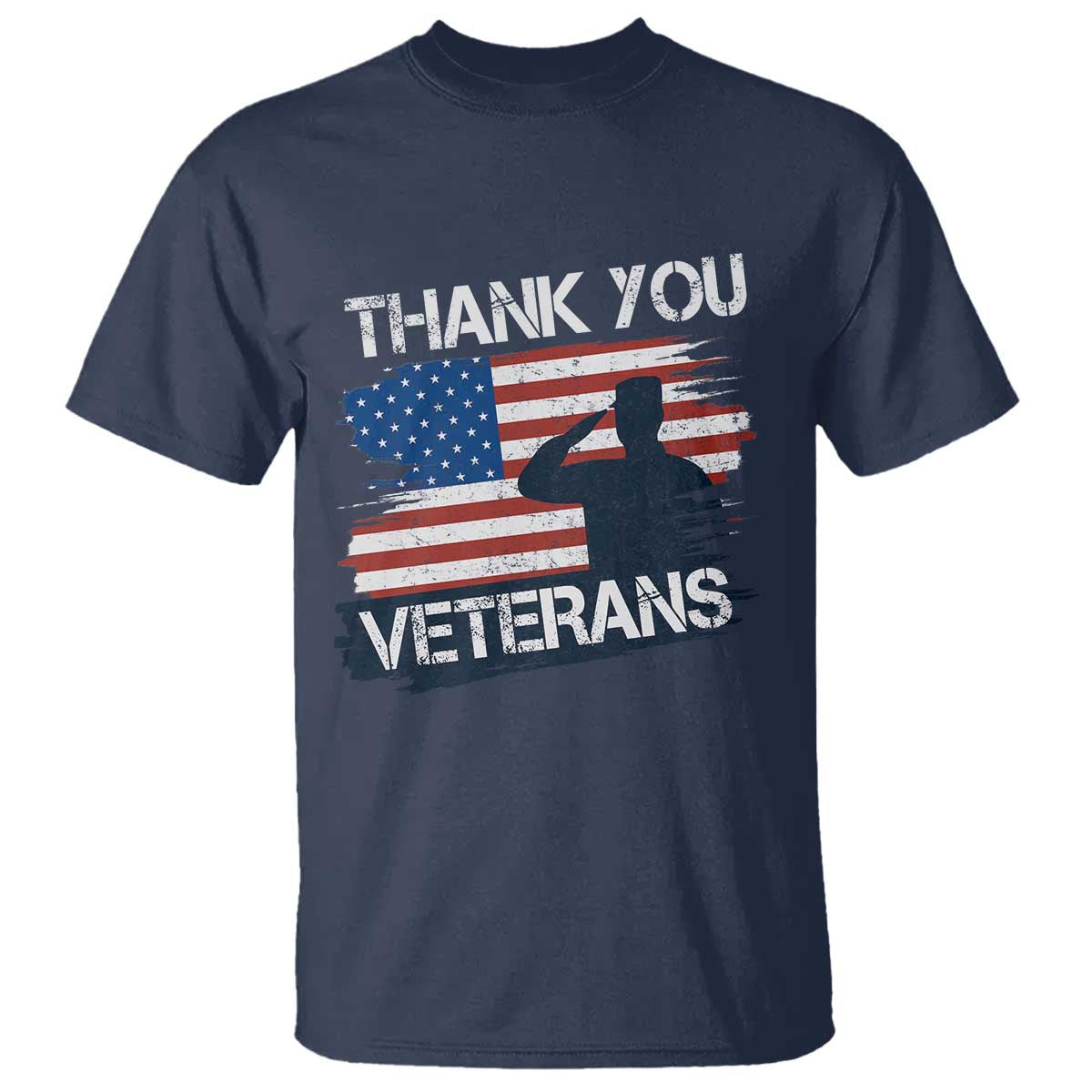 Thank You Veterans T Shirt Never Forget Veterans Military Appreciation US Flag - Wonder Print Shop