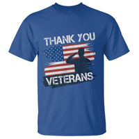 Thank You Veterans T Shirt Never Forget Veterans Military Appreciation US Flag - Wonder Print Shop