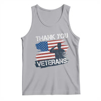 Thank You Veterans Tank Top Never Forget Veterans Military Appreciation US Flag - Wonder Print Shop