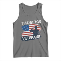 Thank You Veterans Tank Top Never Forget Veterans Military Appreciation US Flag - Wonder Print Shop