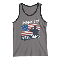 Thank You Veterans Tank Top Never Forget Veterans Military Appreciation US Flag - Wonder Print Shop