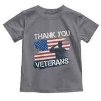 Thank You Veterans Toddler T Shirt Never Forget Veterans Military Appreciation US Flag - Wonder Print Shop