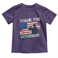 Thank You Veterans Toddler T Shirt Never Forget Veterans Military Appreciation US Flag - Wonder Print Shop