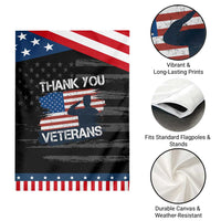 Thank You Veterans Garden Flag Never Forget Veterans Military Appreciation US Flag