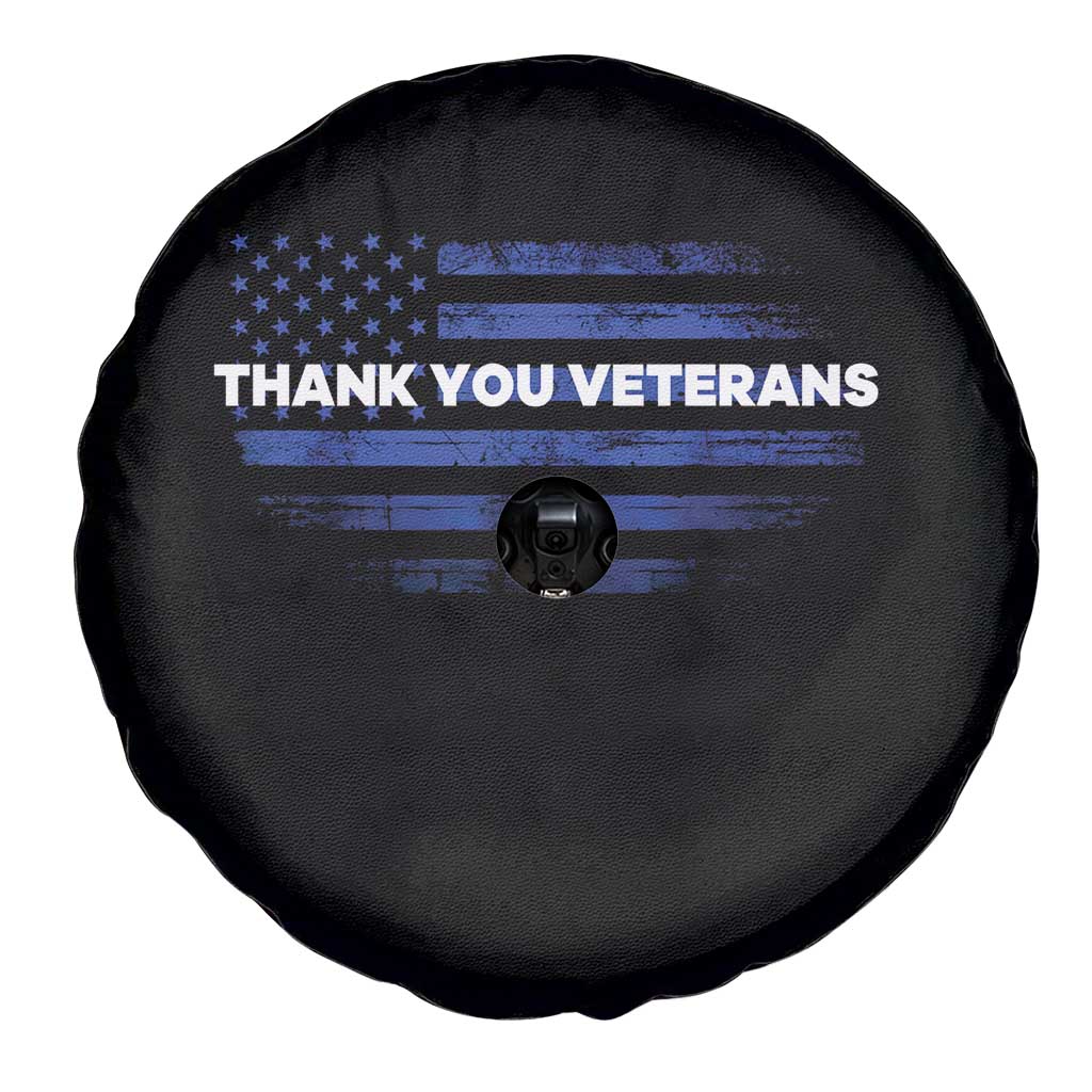 Thank You Veterans Spare Tire Cover Never Forget Veterans Day Grunge American Flag - Wonder Print Shop