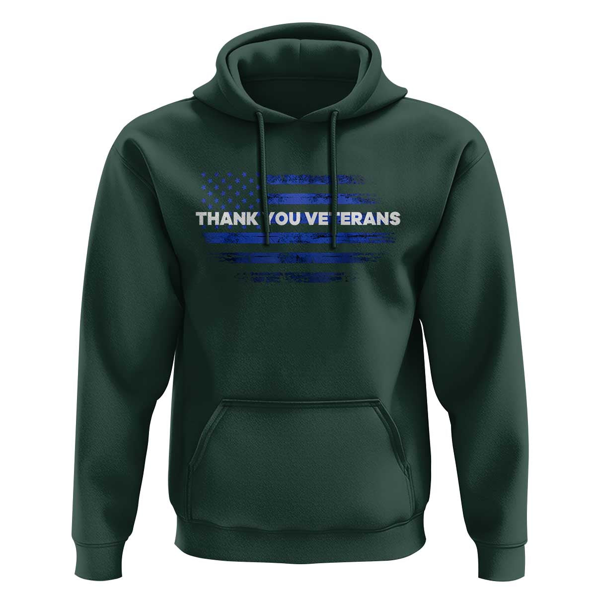 Thank You Veterans Hoodie Never Forget Veterans Day Grunge American Flag - Wonder Print Shop