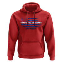 Thank You Veterans Hoodie Never Forget Veterans Day Grunge American Flag - Wonder Print Shop