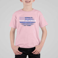 Thank You Veterans T Shirt For Kid Never Forget Veterans Day Grunge American Flag - Wonder Print Shop