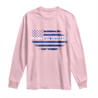 Thank You Veterans Long Sleeve Shirt Never Forget Veterans Day Grunge American Flag - Wonder Print Shop