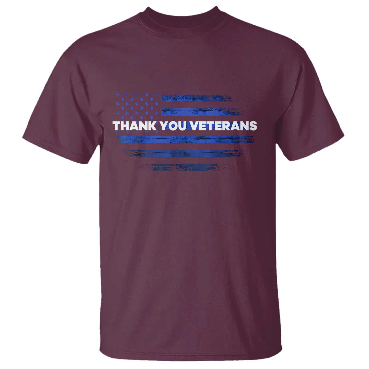 Thank You Veterans T Shirt Never Forget Veterans Day Grunge American Flag - Wonder Print Shop