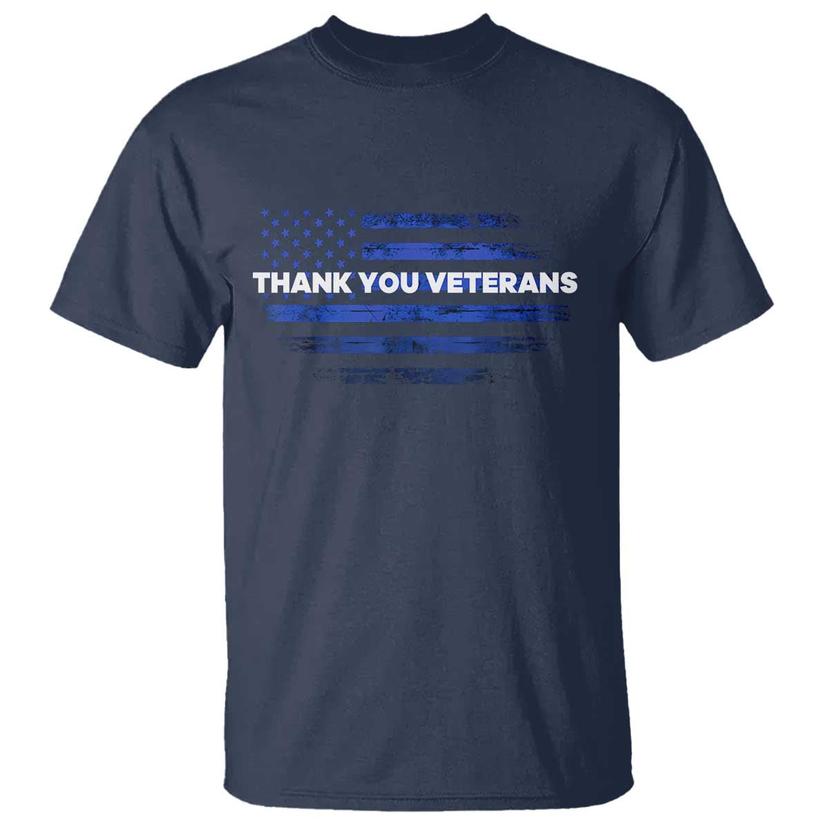 Thank You Veterans T Shirt Never Forget Veterans Day Grunge American Flag - Wonder Print Shop