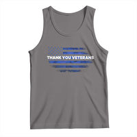 Thank You Veterans Tank Top Never Forget Veterans Day Grunge American Flag - Wonder Print Shop