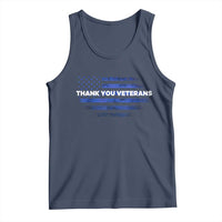 Thank You Veterans Tank Top Never Forget Veterans Day Grunge American Flag - Wonder Print Shop