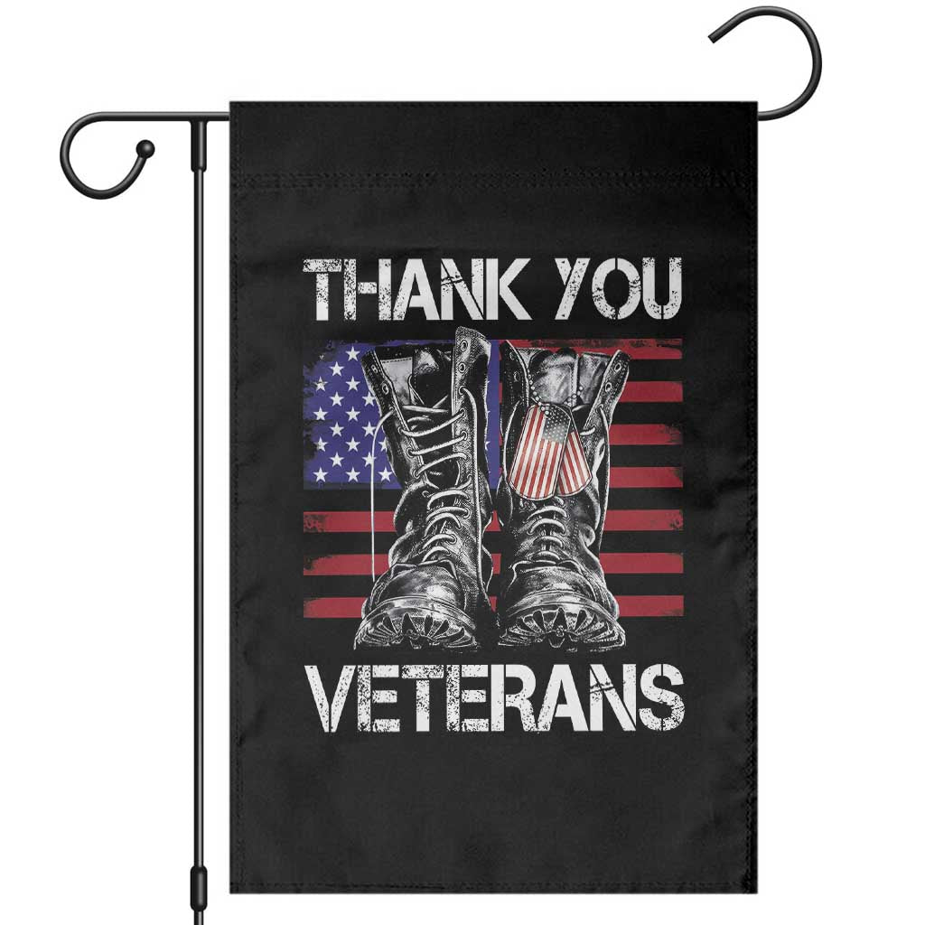Thank You Veterans Garden Flag American Flag Military Supportive Veterans Day - Wonder Print Shop