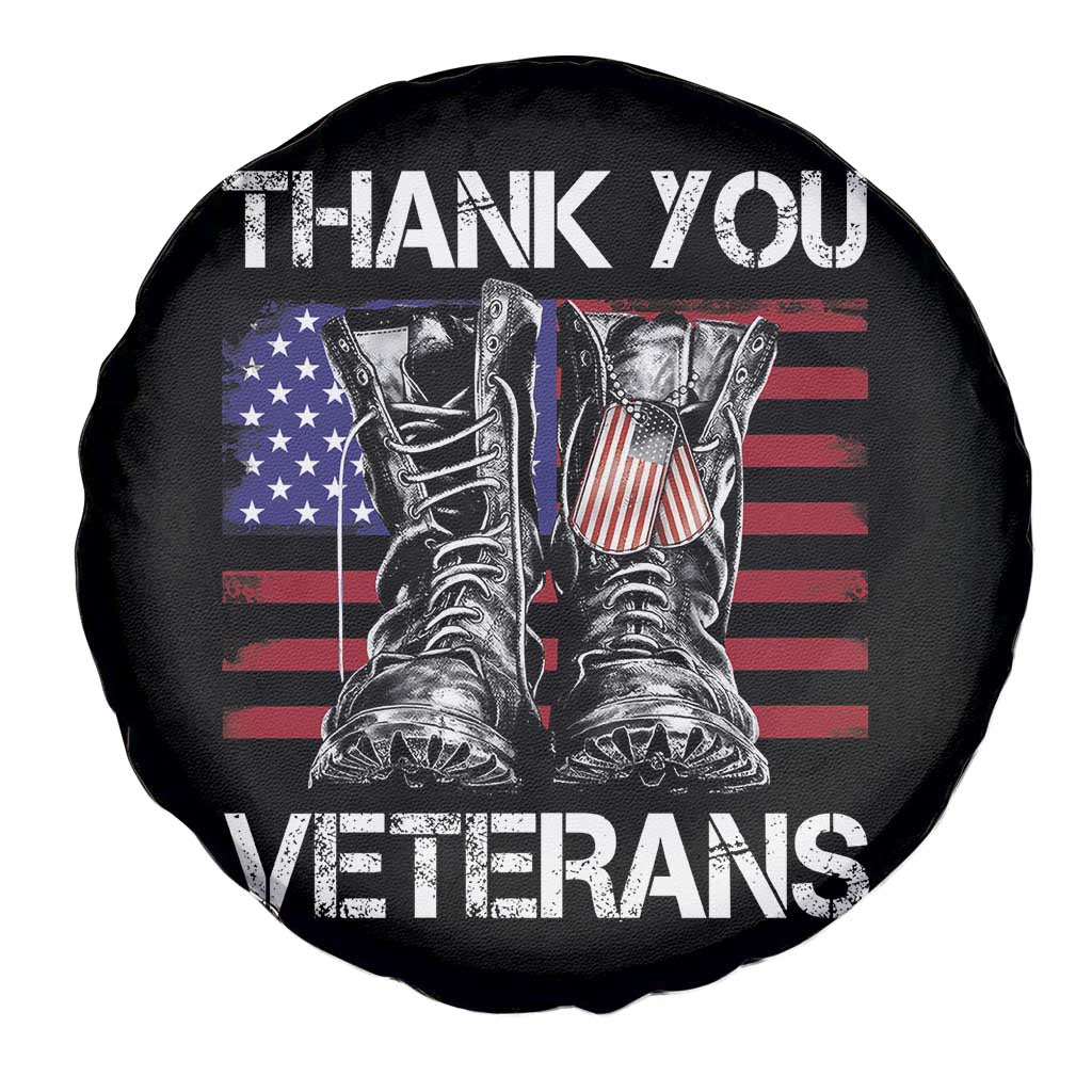 Thank You Veterans Spare Tire Cover American Flag Military Supportive Veterans Day - Wonder Print Shop