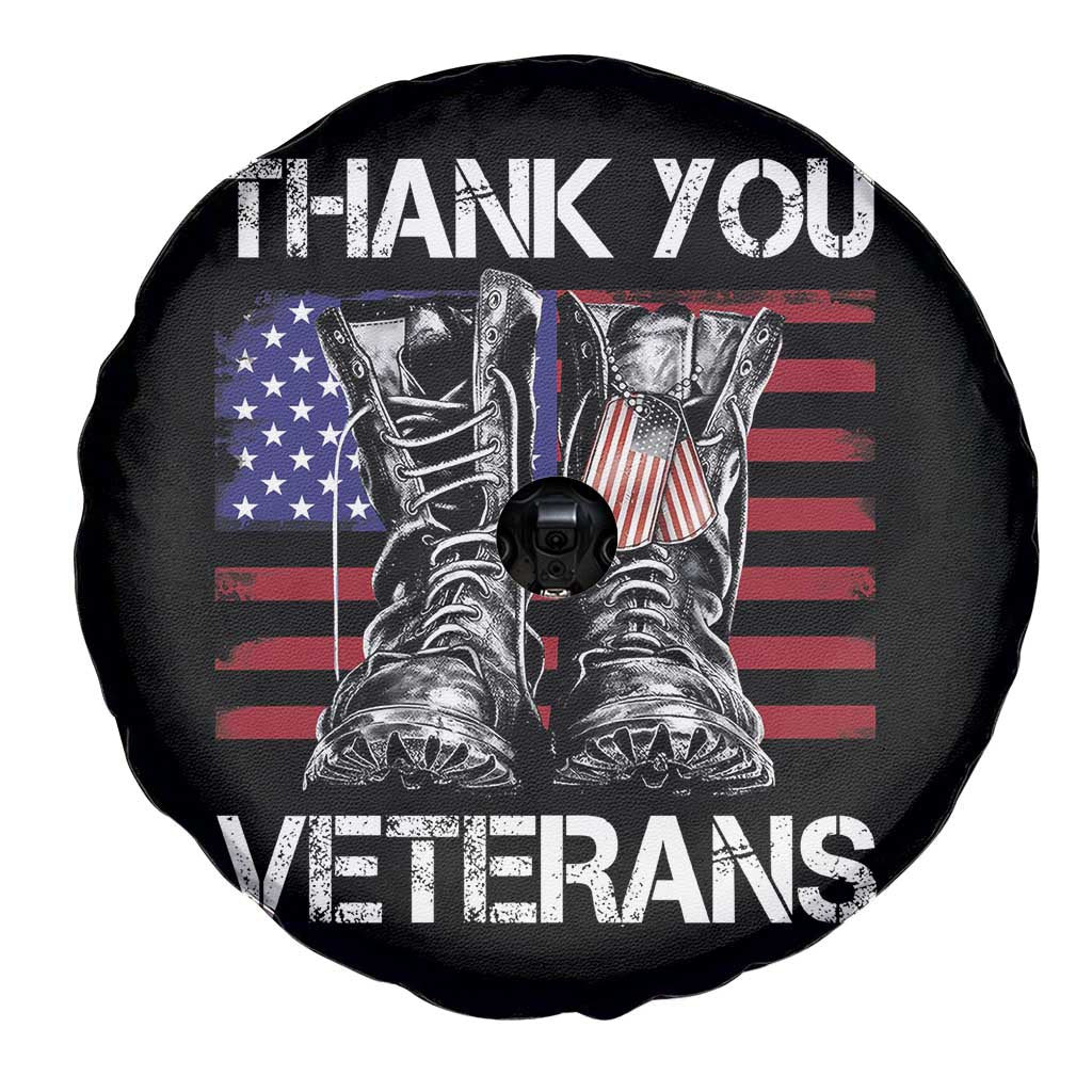 Thank You Veterans Spare Tire Cover American Flag Military Supportive Veterans Day - Wonder Print Shop