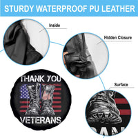 Thank You Veterans Spare Tire Cover American Flag Military Supportive Veterans Day - Wonder Print Shop