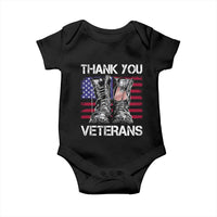 Thank You Veterans Baby Onesie American Flag Military Supportive Veterans Day - Wonder Print Shop