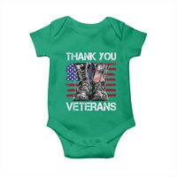 Thank You Veterans Baby Onesie American Flag Military Supportive Veterans Day - Wonder Print Shop
