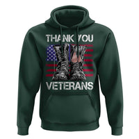 Thank You Veterans Hoodie American Flag Military Supportive Veterans Day - Wonder Print Shop