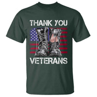Thank You Veterans T Shirt American Flag Military Supportive Veterans Day - Wonder Print Shop
