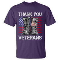 Thank You Veterans T Shirt American Flag Military Supportive Veterans Day - Wonder Print Shop